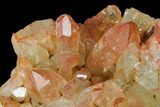 Natural, Red Quartz Crystal Cluster - Morocco #142935-1